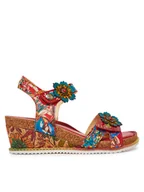 Sandały damskie - Laura Vita Sandały Bonito 13 Czerwony - miniaturka - grafika 1