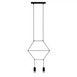 Linea Light Step into Design Lampa wisząca 2 czarna 35 cm XT037-2P - Lampy sufitowe - miniaturka - grafika 1