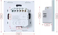 Systemy inteligentnych domów - Art SMART WYŁĄCZNIK ŚWIATŁA ZIGBEE 3.0 pojedynczy biały ART oem - miniaturka - grafika 1