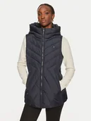 Kamizelki damskie - Tommy Hilfiger Bezrękawnik Chevron WW0WW42624 Granatowy Regular Fit - miniaturka - grafika 1