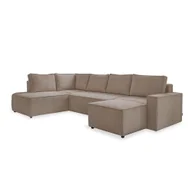 Narożniki - Beżowy sztruksowy rozkładany narożnik (lewostronny/w kształcie litery U) Brave Dave – Miuform - miniaturka - grafika 1