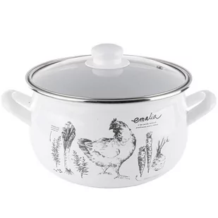 Fl1 GARNEK EMALIOWANY PYZA Z/P GALLINA 20CM 3,8L 001-GAR-20BDC/GALLINA - Garnki - miniaturka - grafika 1