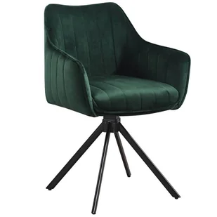Krzesło obrotowe ALEX zielony welur - Krzesła - miniaturka - grafika 1