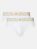 Majtki męskie - Versace Komplet 2 par slipów AU10180 1A10011 Biały - miniaturka - grafika 1