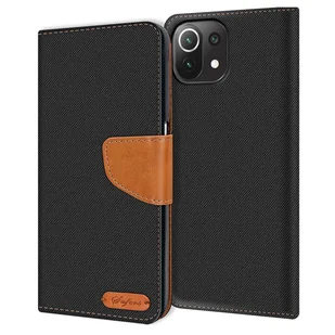 Etui na telefon komórkowy Xiaomi Mi 11 Lite 4G / 5G Etui Wallet Flip Case Etui ochronne Pokrowiec materiałowy - Etui i futerały do telefonów - miniaturka - grafika 1