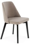 Krzesła - Beżowe krzesło na czarnych nogach - Fima 3X - miniaturka - grafika 1