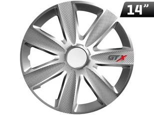 VERSACO S R O 10319 Kołpak GTX carbon srebrny 14 cali AMI-10319 - Kołpaki samochodowe - miniaturka - grafika 1