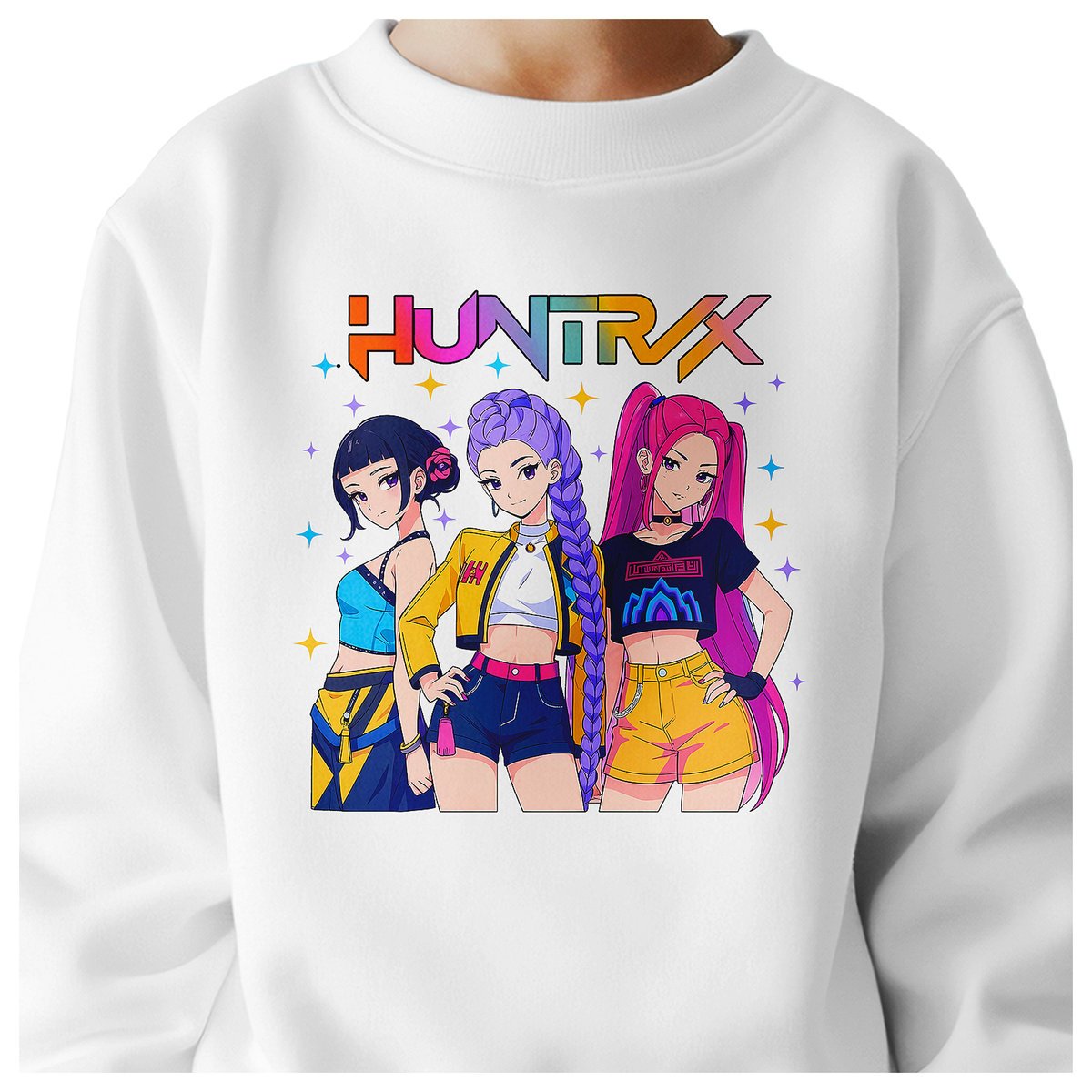 BLUZA DZIECIĘCA KPOP DEMON HUNTERS HUNTRIX 134-140 BAWEŁNIANA JAKOŚĆ