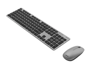Klawiatury - Asus W5000 Keyboard and Mouse Set Wireless US Gray - miniaturka - grafika 1