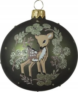 Kaemingk Bombka na choinkę szklana zielona ozdoba świąteczna 8 cm - Bombki - miniaturka - grafika 1