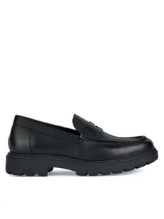 Geox Loafersy U36FRB 00043 C9999 Czarny - Półbuty męskie - miniaturka - grafika 1