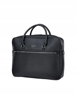 Torba Na Laptopa Męska Aktówka do Pracy 15'' PUCCINI Czarna BLXP0033 1 - Torby na laptopy - miniaturka - grafika 1
