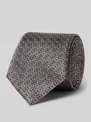 Krawaty i muchy męskie - Krawat z jedwabiu ze wzorem na całej powierzchni (7,5 cm) - miniaturka - grafika 1