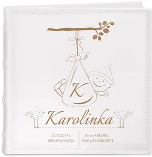 Album na zdjęcia z grawerem dla dziewczynki z okazji narodzin - Albumy fotograficzne - miniaturka - grafika 1