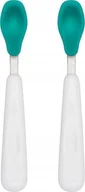 Sztućce dla dzieci - Canpol OXO ZESTAW ŁYŻECZEK 2SZT TEAL 719812943848 - miniaturka - grafika 1
