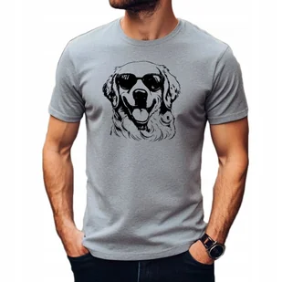 Koszulka T-shirt "Golden retriever" Bawełna L - Koszulki męskie - miniaturka - grafika 1
