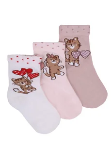 Skarpetki dziewczęce skarpety dziecięce bawełniane długie 3PAK 27-30 MYWAY - inna (Inny) - Skarpetki dla dzieci Skarpetki dziewczęce skarpety dziecięce bawełniane długie 3PAK 27-30 MYWAY - inna (Inny) - Skarpetki dla dzieci - miniaturka - grafika 1