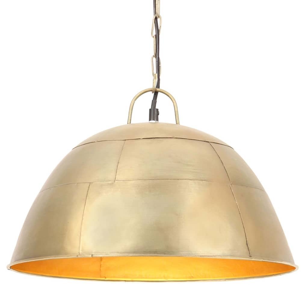 Lampa wisząca vintage styl industrialny 25 W mosiądz okrągła 41 cm E27