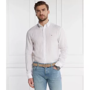 Tommy Hilfiger Lniana koszula PIGMENT DYED Regular Fit - Koszule męskie - miniaturka - grafika 1