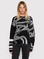 Swetry damskie - Iceberg Sweter 22II2P0A0247079 Czarny Regular Fit - miniaturka - grafika 1