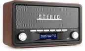 Radioodtwarzacze - Audizio Foggia stereo z budzikiem DAB+ FM- 50W - Szary one size - miniaturka - grafika 1