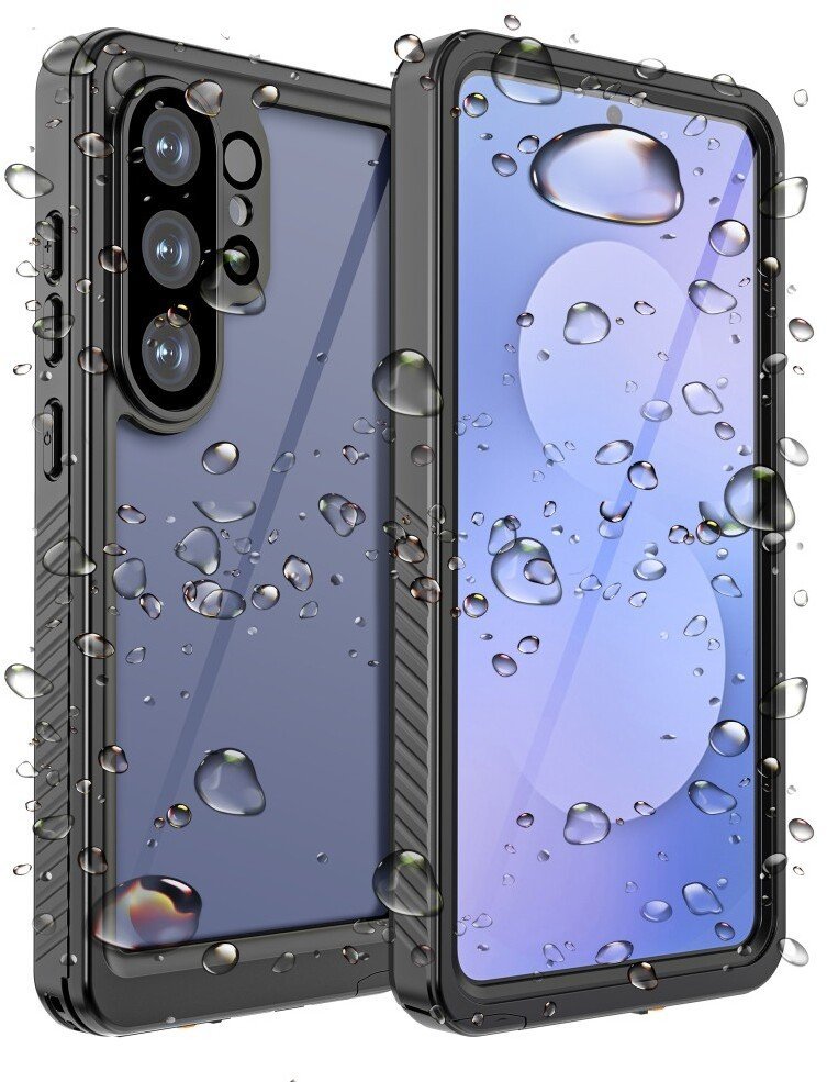 SUPERO Etui pancerne wodoodporne Supero do Samsung Galaxy S26 Ultra, przezroczysto-czarne