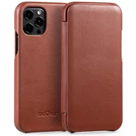 Etui i futerały do telefonów - moVear flipSide S - Skórzane etui do Apple iPhone 13 (6.1") | Pokrowiec slim case, Skóra naturalna nappa (Brązowy) - miniaturka - grafika 1