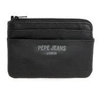 Portfele - Pepe Jeans Głęboki Portfel Czarny 11x7x1,5 cm Skóra by Joumma Bags, Czarny (Black), Talla única, portmonetka - miniaturka - grafika 1