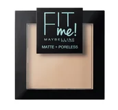 Pudry do twarzy - Maybelline Fit Me Matte Poreless Pressed Powder puder matujący do twarzy w kompakcie 110 Porcelain 9g 3600531526337 [12321363] - miniaturka - grafika 1