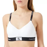 Biustonosze - Calvin Klein Damski biustonosz z podszewką, biały, M - miniaturka - grafika 1