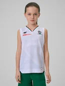 Koszulki dla chłopców - 4F Koszulka meczowa replika domowa z sezonu 2025/26 dziecięca 4F x Zagłębie Sosnowiec - biała 98/104 - miniaturka - grafika 1