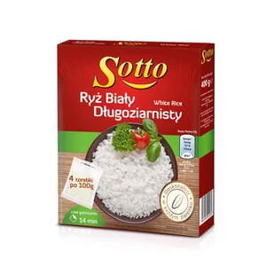 SOTTO RYŻ BIAŁY DŁUGOZIARNISTY 4X100G 71947857 - Ryż - miniaturka - grafika 1
