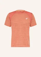 Koszulki męskie - Asics Koszulka Do Biegania Road Ss pink - ASICS - miniaturka - grafika 1