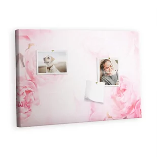 Kolorowy Organizer - Tablica Korkowa z Pinezkami - Kwitnące kwiaty 60x40 cm - Tablice i flipcharty - miniaturka - grafika 1