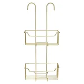 Półki łazienkowe - Wisząca półka łazienkowa ze stali nierdzewnej w kolorze złota Milo – Wenko - miniaturka - grafika 1