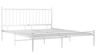 Łóżka - Białe metalowe łóżko małżeńskie 180x200 cm D2-N47 - miniaturka - grafika 1