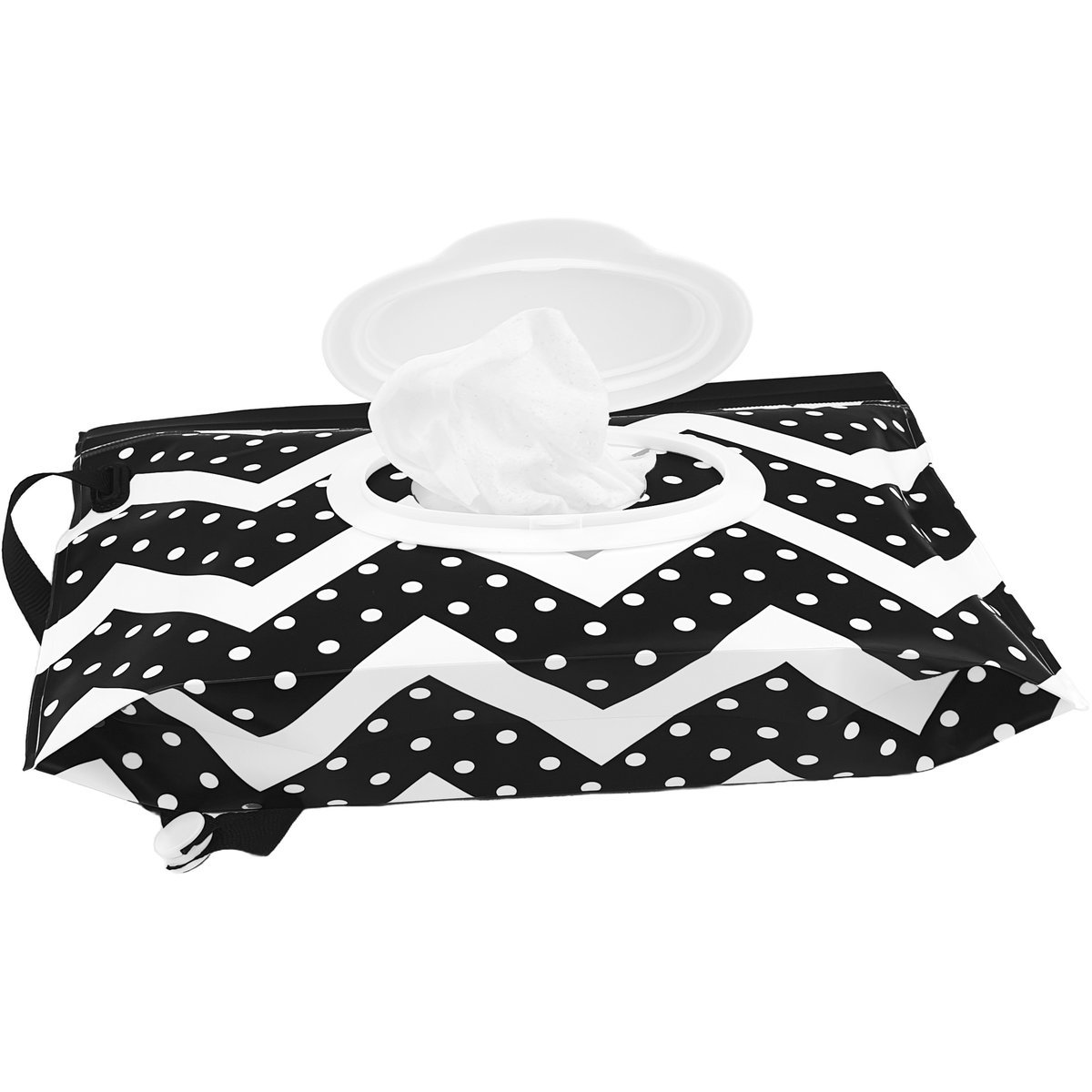 Etui na nawilżane chusteczki Czarno-białe / Bocioland