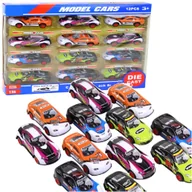 Zabawki zdalnie sterowane - Zestaw resoraki autka samochodziki zestaw samochodów resoraków z Napędem - miniaturka - grafika 1