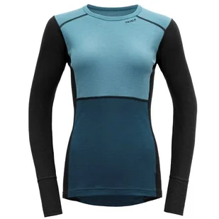 DEVOLD Lauparen Merino 190 Shirt Woman moon/ink/flood M - Bielizna sportowa damska - miniaturka - grafika 1