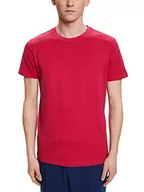 Koszulki męskie - ESPRIT Męski t-shirt 993EE2K303, 650/DARK PINK, L, 650 / ciemnoróżowy, L - miniaturka - grafika 1