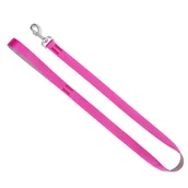 Smycze dla psów - Dingo Smycz Energy Silver pojedyncza 130x2cm RÓŻOWA - miniaturka - grafika 1