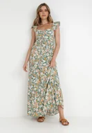 Sukienki - Miętowa Sukienka Euphora - Born2be - miniaturka - grafika 1