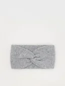 Czapki damskie - Reserved - Opaska na głowę z wełną - jasnoszary - miniaturka - grafika 1