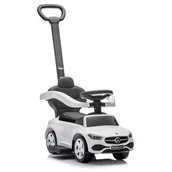 Chodziki - Milly Mally Pojazd z rączką MERCEDES C-Class Deluxe White - miniaturka - grafika 1