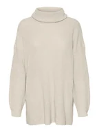 Swetry damskie - Vero Moda Golf w kolorze kremowym - miniaturka - grafika 1