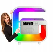 Ładowarki do telefonów - Wielofunkcyjna ładowarka bezprzewodowa stacja bluetooth głośnik lampka - miniaturka - grafika 1