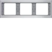 Klawisze i ramki - Hager polo K.5 Ramka 3-krotna pozioma 13737003 13737003 - miniaturka - grafika 1