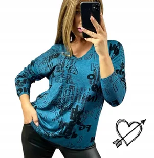 SWETER DAMSKI WISKOZA długi rękaw tunika jak jedwab luźny 46 48 3XL 4XL - Bluzki damskie SWETER DAMSKI WISKOZA długi rękaw tunika jak jedwab luźny 46 48 3XL 4XL - Bluzki damskie - miniaturka - grafika 1