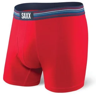 Bokserki męskie wygodne SAXX ULTRA Boxer Brief Fly - czerwone - Majtki męskie - miniaturka - grafika 1