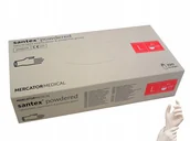 Rękawice robocze - RMM-SANTEXFT - Rękawice lateksowe diagnostyczne, santex® powdered (FINGERTIP TEXTURED) - L - miniaturka - grafika 1